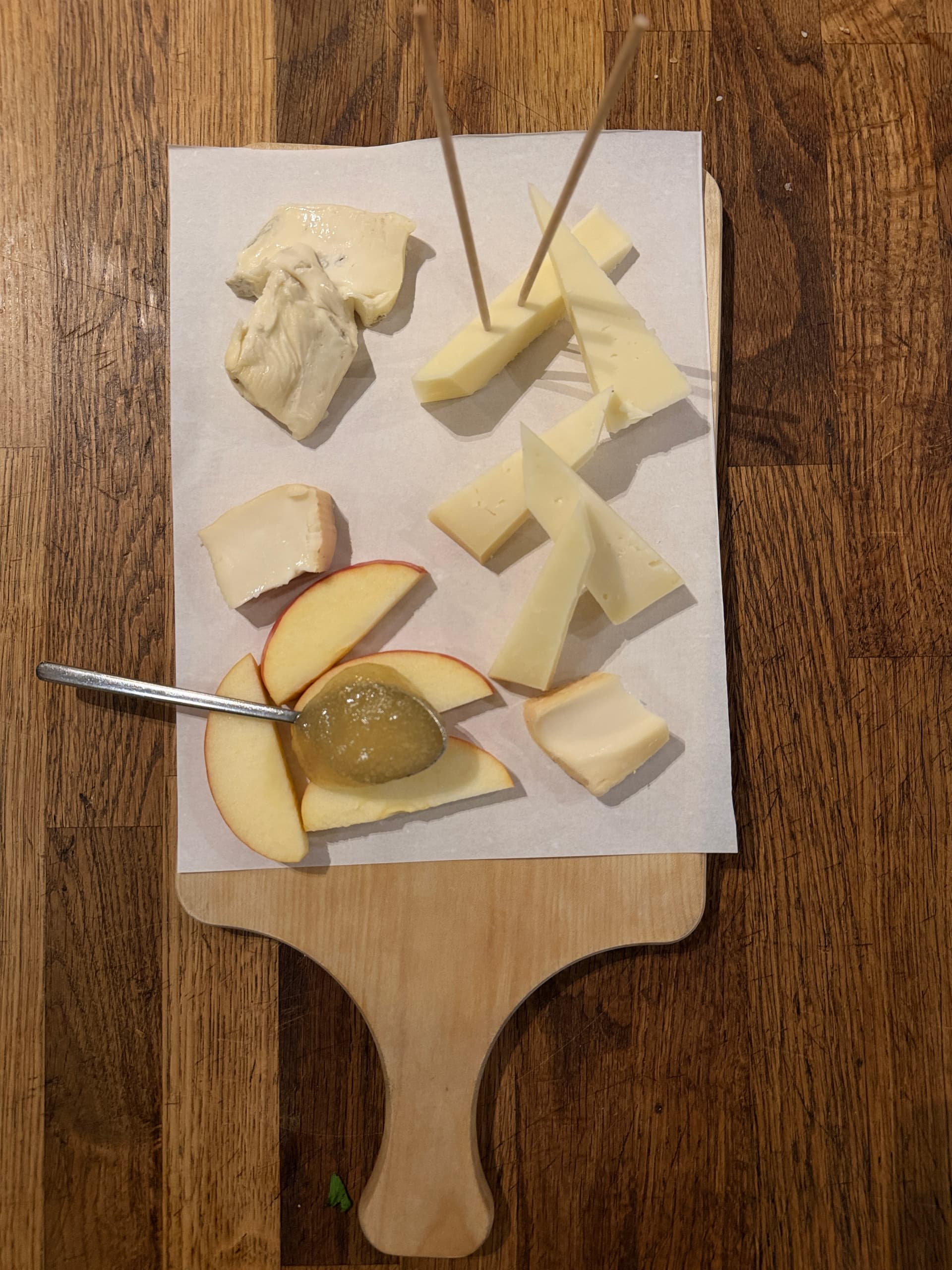 Assorted cheese platter